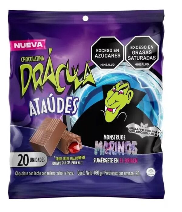 Chocolatina Dracula Ataudes x 20 unid