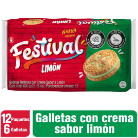 Festival Limon x 6 x 12 unid