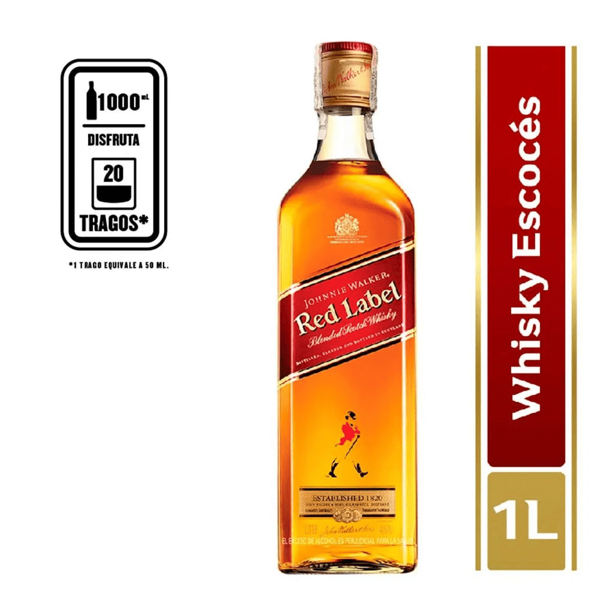 Whisky Red Label x 1000ml