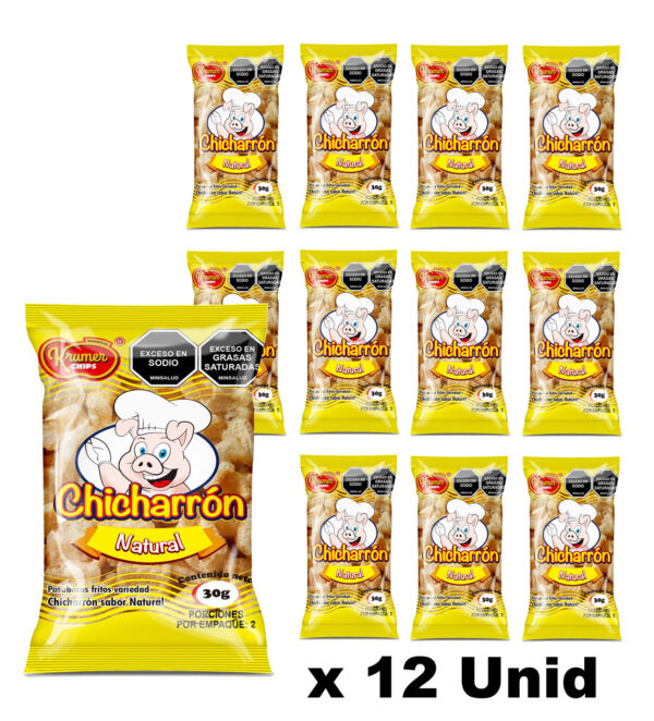 Chicharron Krumer Natural x 12 Unid