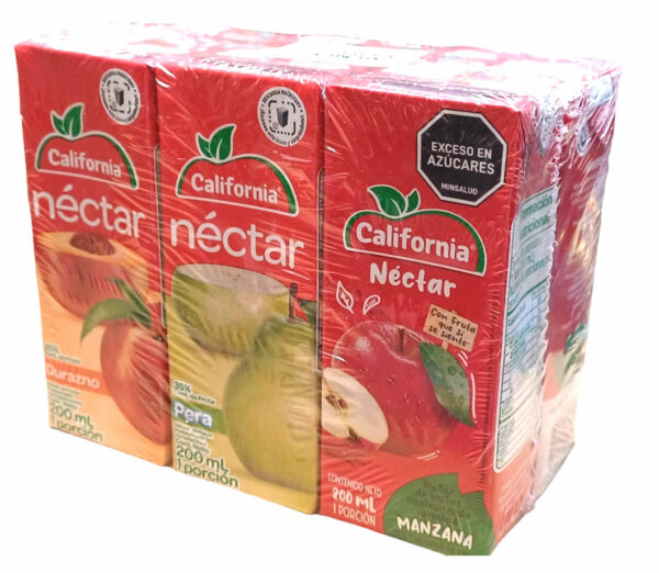 Jugos Nectar California 200ml X 6 Unid