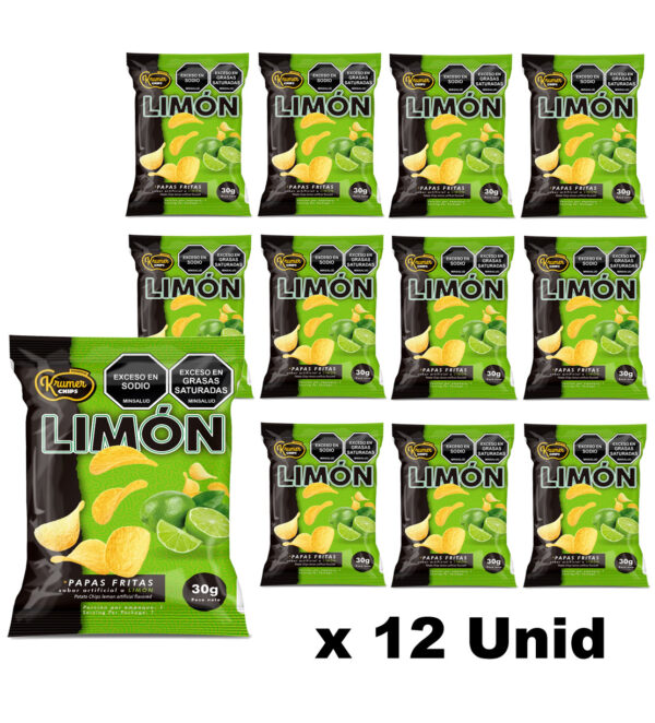 Papa Krumer 30gr Limon X 12 Unid