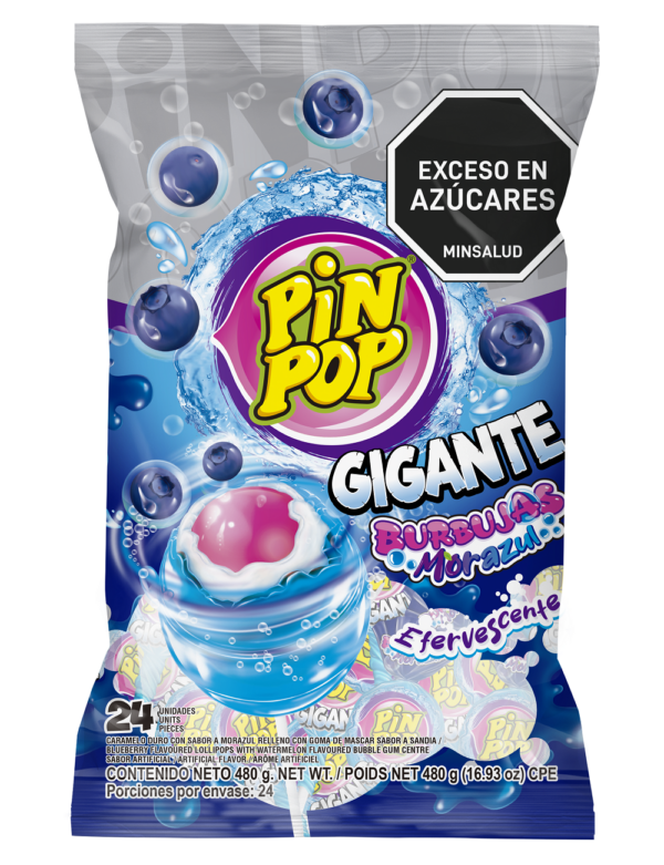 Pin Pop Gigante Burbujas X 24 Unid