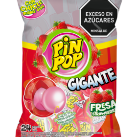 Pin Pop Gigante Fresa X 24 Unid