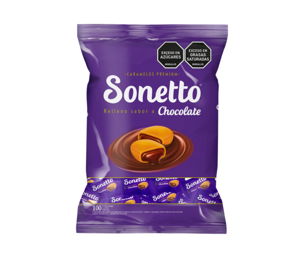 Sonetto chocolate x 100 unid