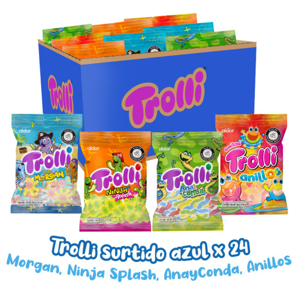 Trolli Azul Surtida X 24 Unid