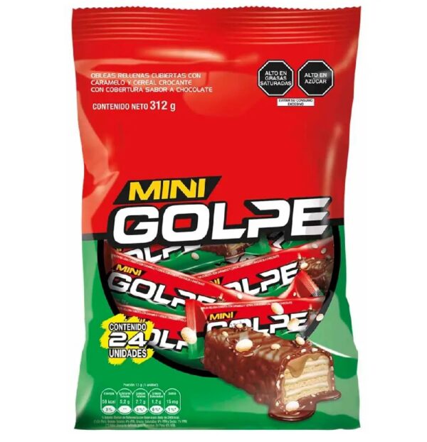 Chocolatina Mini Golpe x 24 Unid